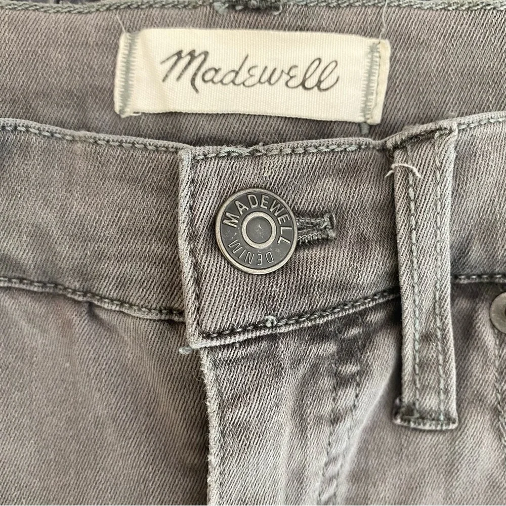 Madewell Tall 9” High-Rise Skinny Jeans in Raw Hem Garment-Dyed Edition